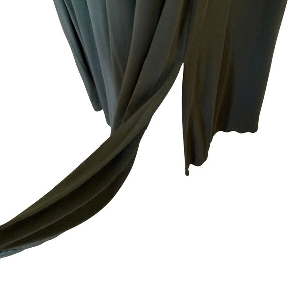 Michael Kors Olive Green A-Line Maxi Dress Short Sleeve Size PM - Picture 6 of 11